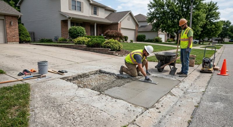Concrete Driveway Patching in Des Moines, IA