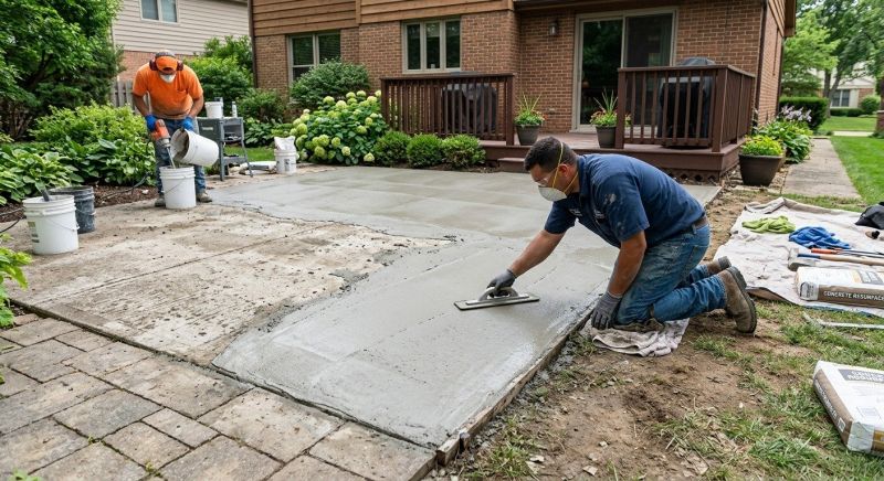 Concrete Porch Resurfacing in Des Moines, IA