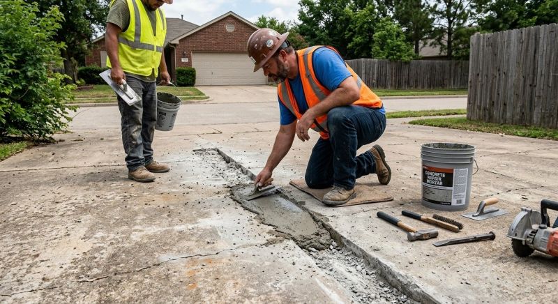 Cracked Concrete Repair in Miami Dade County, FL