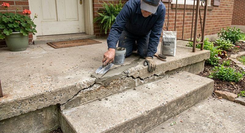 Cracked Stairs Repair in West Des Moines, IA