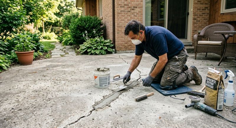 Patio Concrete Repair in Des Moines, IA